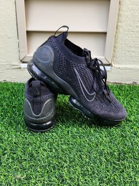 Nike Air VaporMax 2021 FK Flyknit Mens Size 9.5 Black Anthracite DH4084-001
